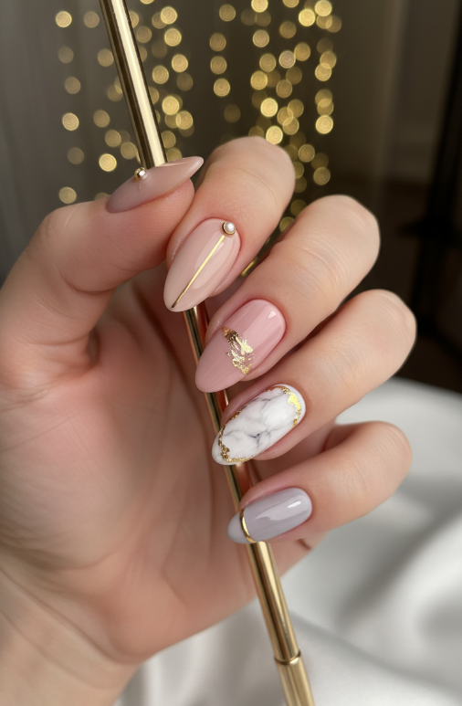 Beautiful manicure results - perfectly shaped and polished nails